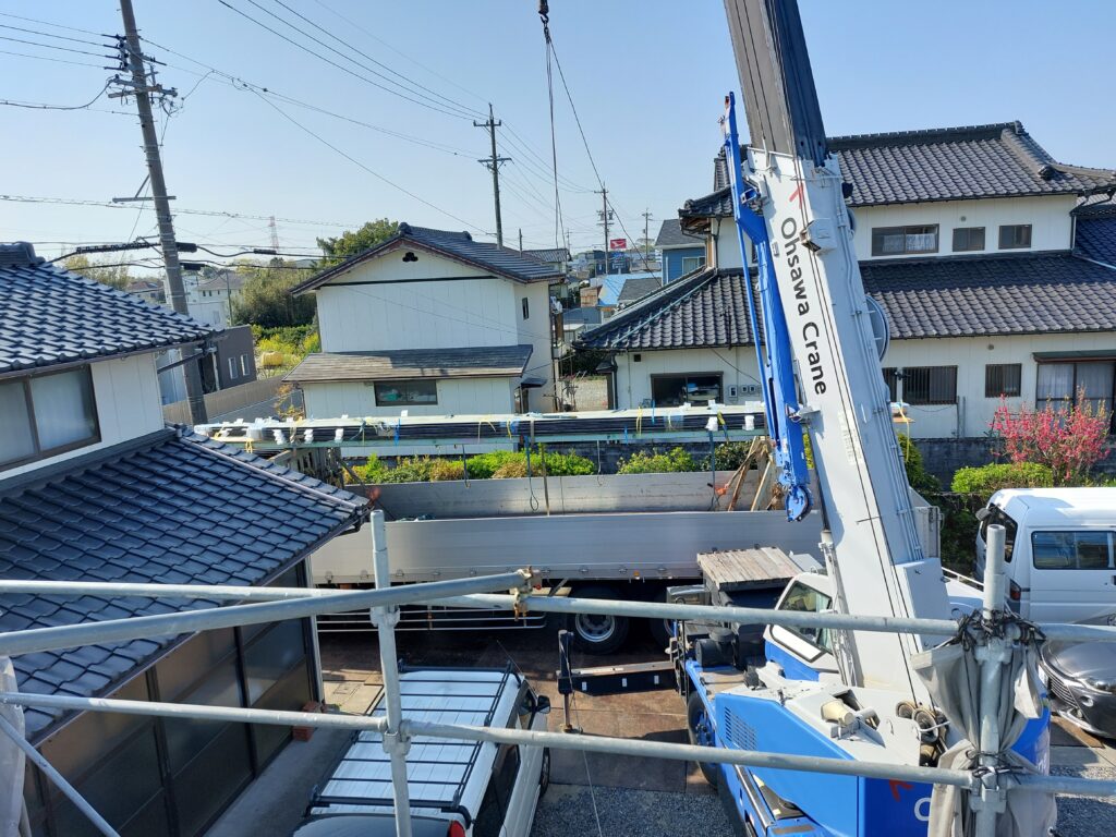 新築工事　御前崎市の新築住宅2棟。ガルバリウム鋼板で施工しました