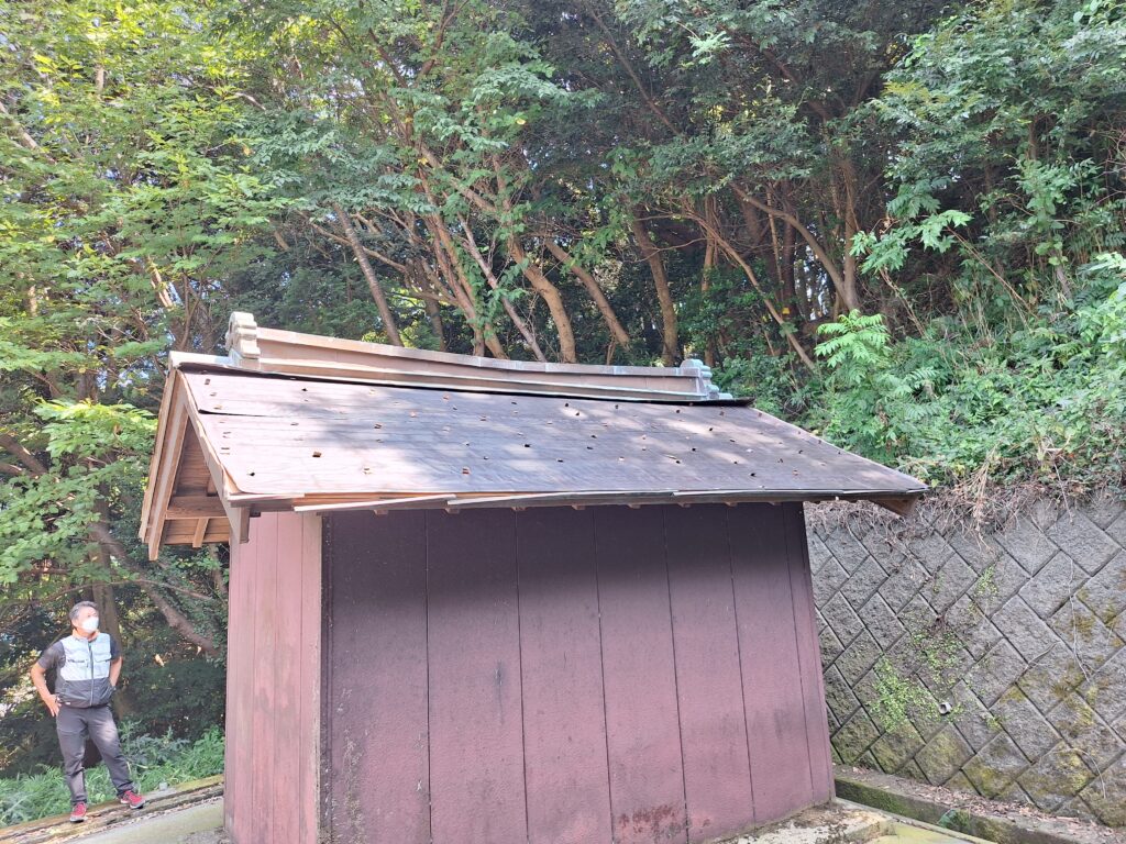 牧之原市　神社屋根工事(本堂・社務所)