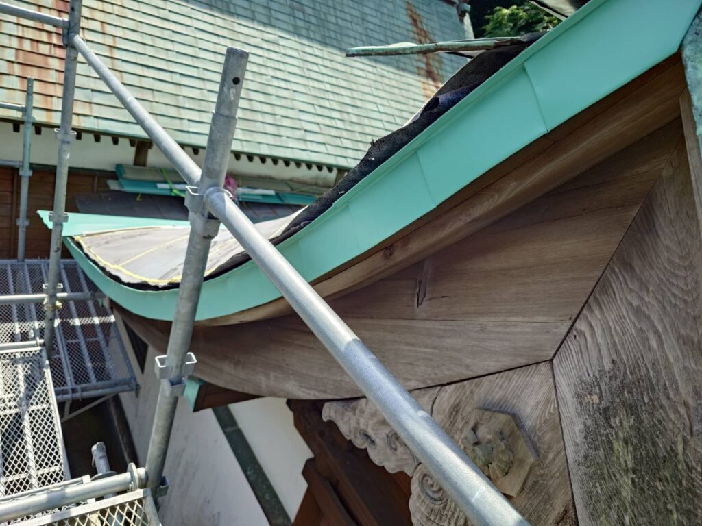 牧之原市　神社屋根工事(本堂・社務所)