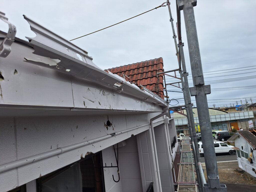 牧之原市細江地区　竜巻被害復旧作業④