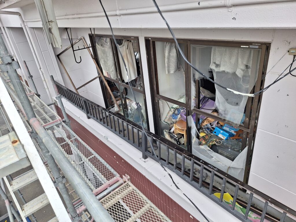 牧之原市細江地区　竜巻被害復旧作業④