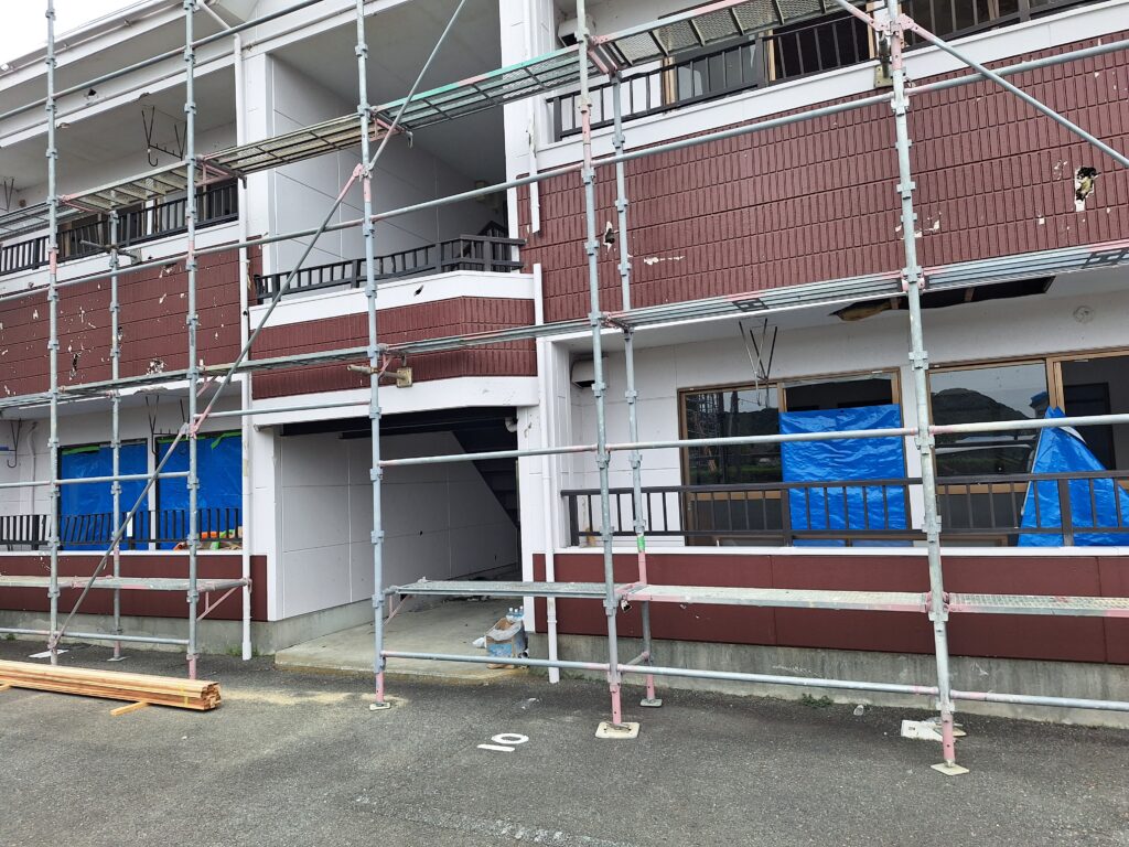 牧之原市細江地区　竜巻被害復旧作業④
