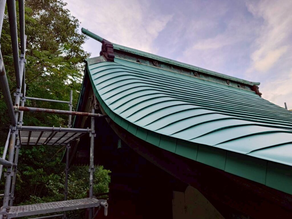 牧之原市　神社屋根工事(本堂・社務所)