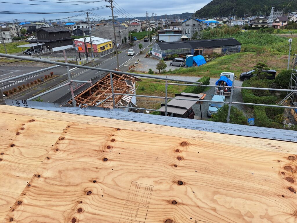 牧之原市細江地区　竜巻被害復旧作業④