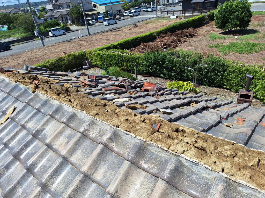 牧之原市細江地区　竜巻被害復旧作業⑤