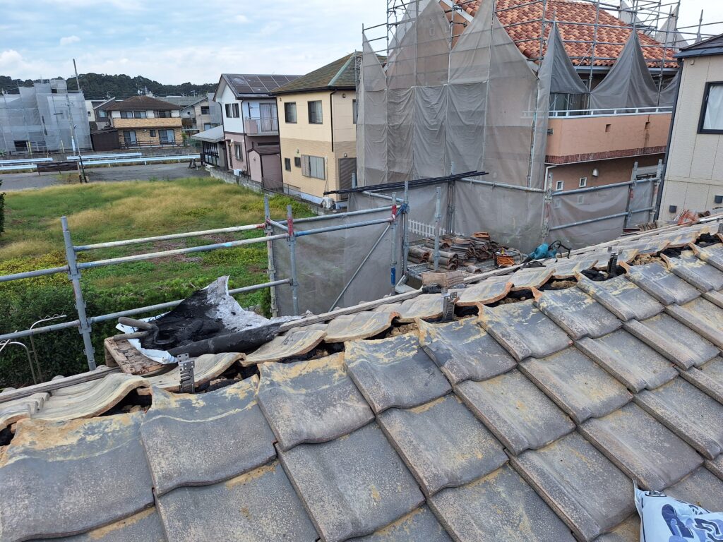 牧之原市細江地区　竜巻被害復旧作業⑤
