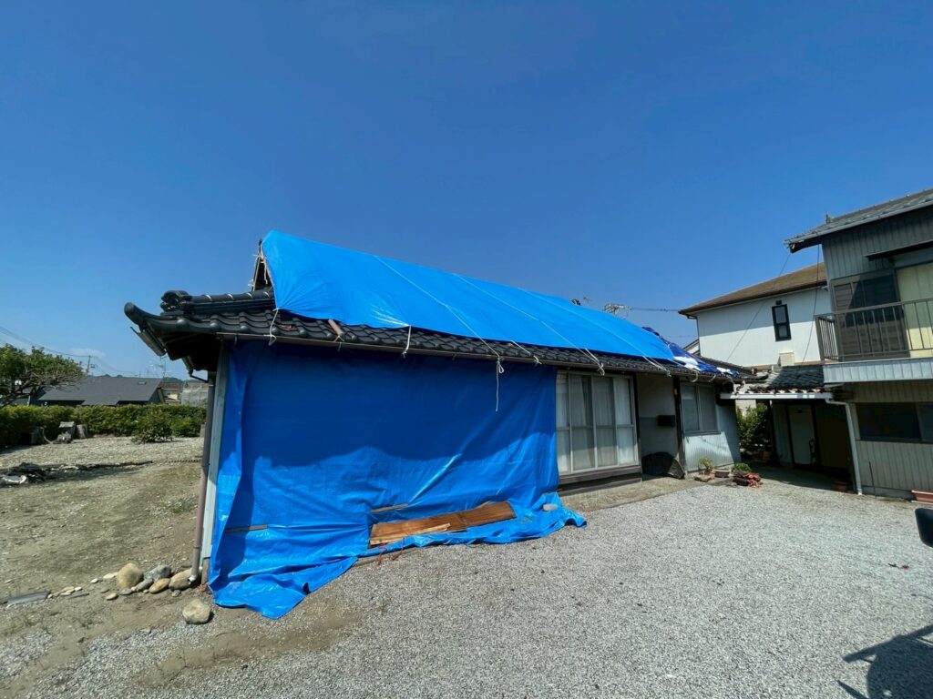 牧之原市細江地区　竜巻被害復旧作業⑤