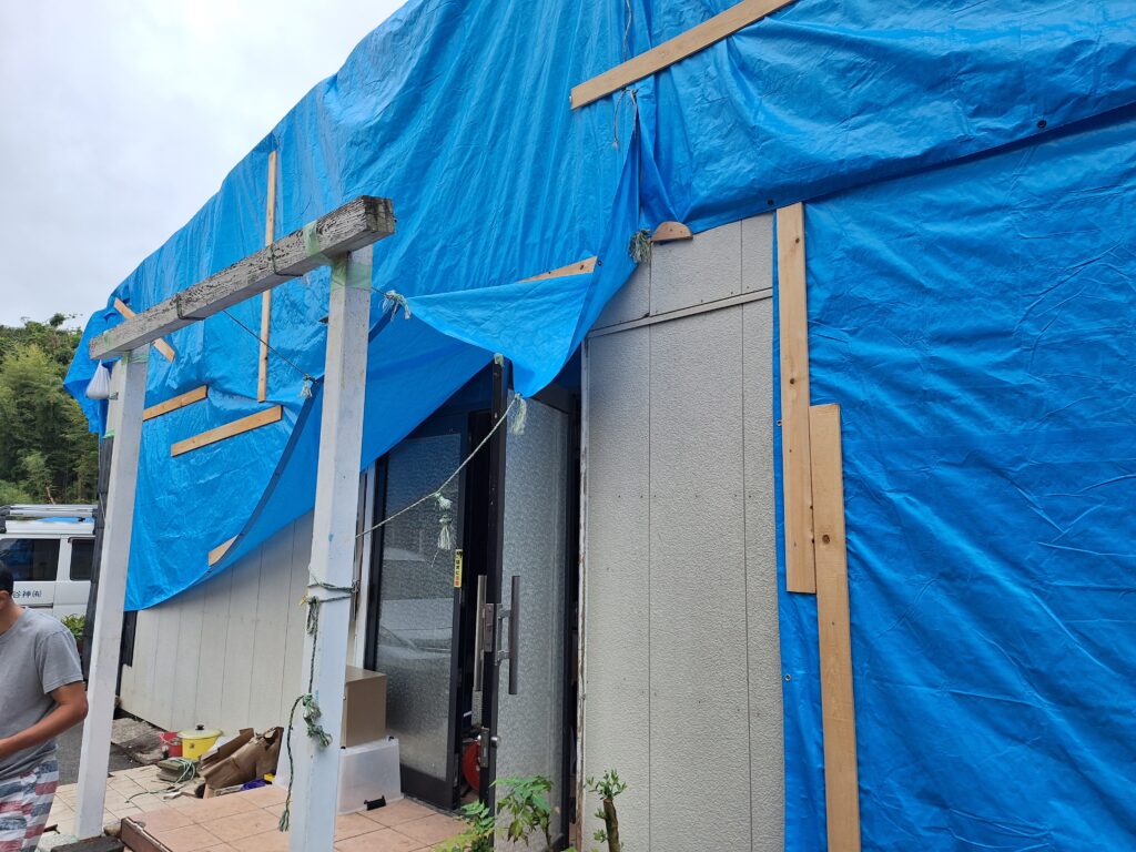 牧之原市細江　竜巻被害復旧作業⑦