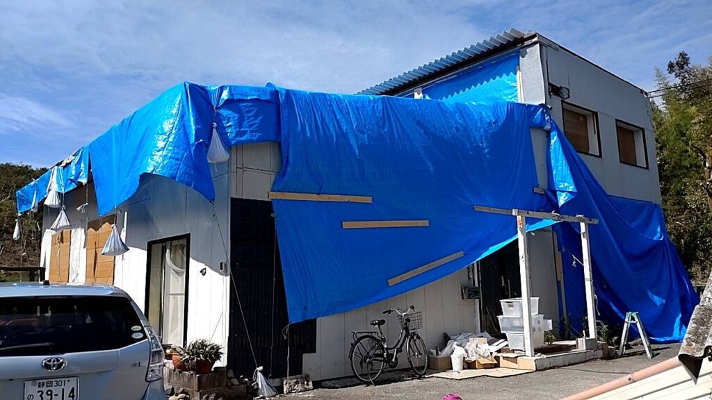 牧之原市細江　竜巻被害復旧作業⑦