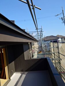 磐田市にて、新築住宅の施工。