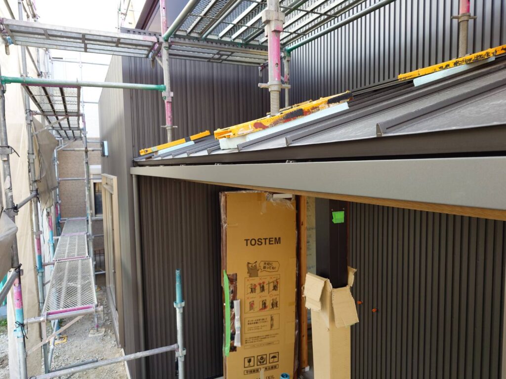 磐田市にて、新築住宅の施工。