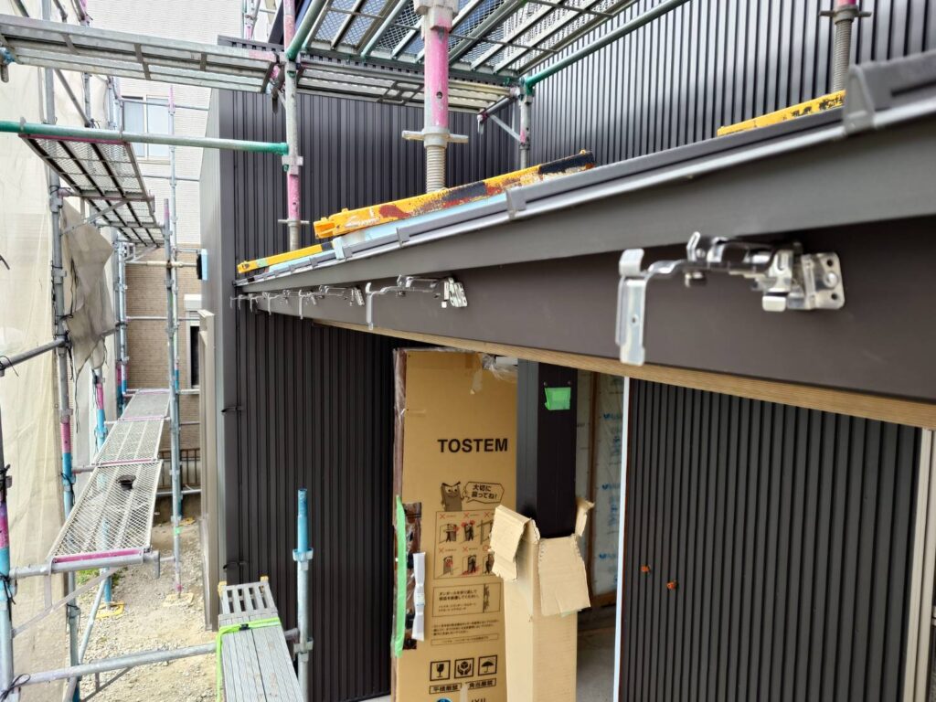 磐田市にて、新築住宅の施工。