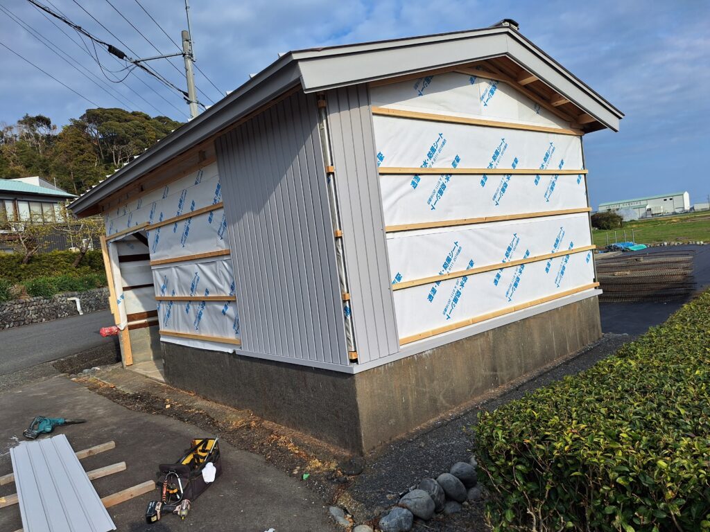 吉田町　農業倉庫をリフォーム致しました。